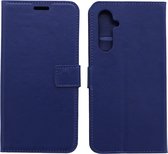 Bookcase Donkerblauw Geschikt voor Samsung Galaxy S23 FE - portemonnee hoesje - ZT Accessoires