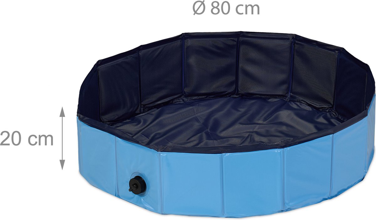 Honden Zwembad Blauw – Duurzaam & Makkelijk Op te Bergen - Dogs & Co