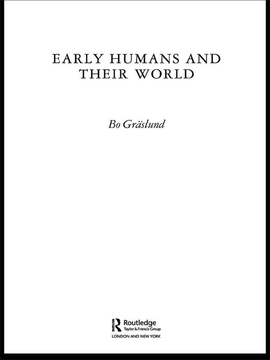 Early Humans and Their World - cover
