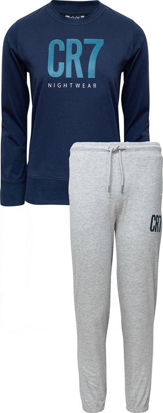CR7 Pyjama lange broek - 4911 Grey/Blue - maat 158/164/170 (158-170) - Jongens Kinderen - 100% katoen- 8770-42-4911-158-170