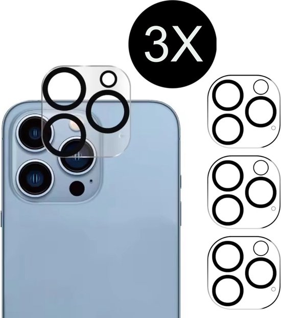 TG Techgrip - 3 Stuks Camera Lens Screenprotector geschikt voor iPhone 12 PRO MAX - 9H Camera Screen Protector Tempered Glass Geschikt voor iPhone 12Promax Camera Protector
