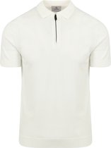 Suitable - Cool Dry Knit Polo Off White - Modern-fit - Heren Poloshirt Maat XXL