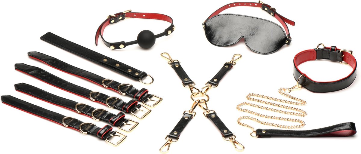 Goedkoopste XR Brands - Lover's Luxe Bondage Set - Zwart