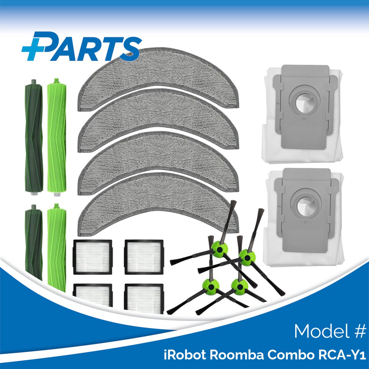 iRobot RCA-Y1 Onderhoudsset (Plus.Parts® alternatief voor 4812261 / 4812262)