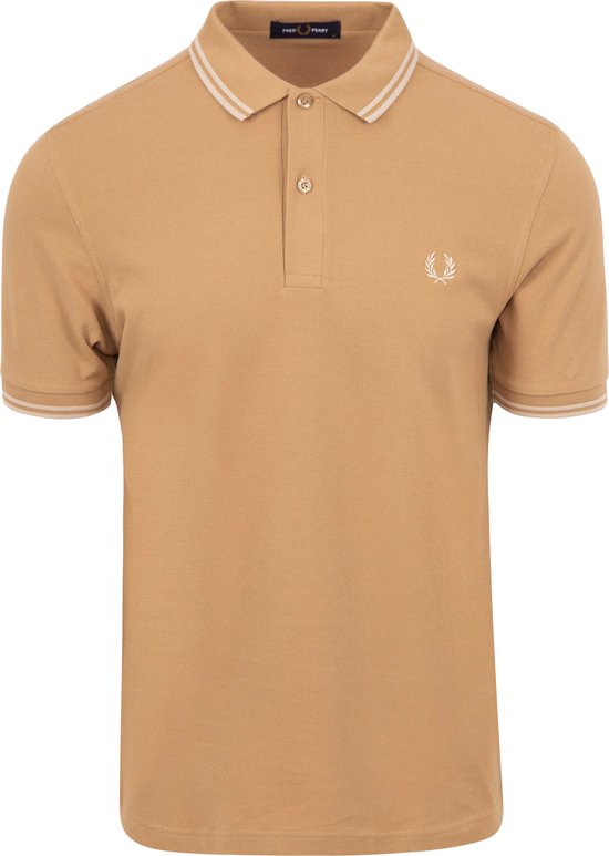 Fred Perry - Polo M3600 Beige V19 - Slim-fit - Heren Poloshirt Maat M