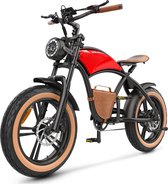 Hidoes B10 Fatbike E-bike 1000 Watt motorvermogen topsnelheid 45 km/u Fattire 20X4.0’’ banden 7 Versnellingen