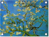 Tuin decoratie Amandelbloesem - Vincent van Gogh - 40x30 cm - Tuindoek - Buitenposter
