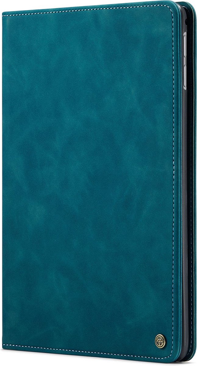 iPad Air 2 Bookcase hoesje - CaseMania - Effen Donkergroen - Kunstleer