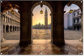 Tuinposter - Tuindoek - Tuinposters buiten - Italië - Plein - San Marco - 120x80 cm - Tuin