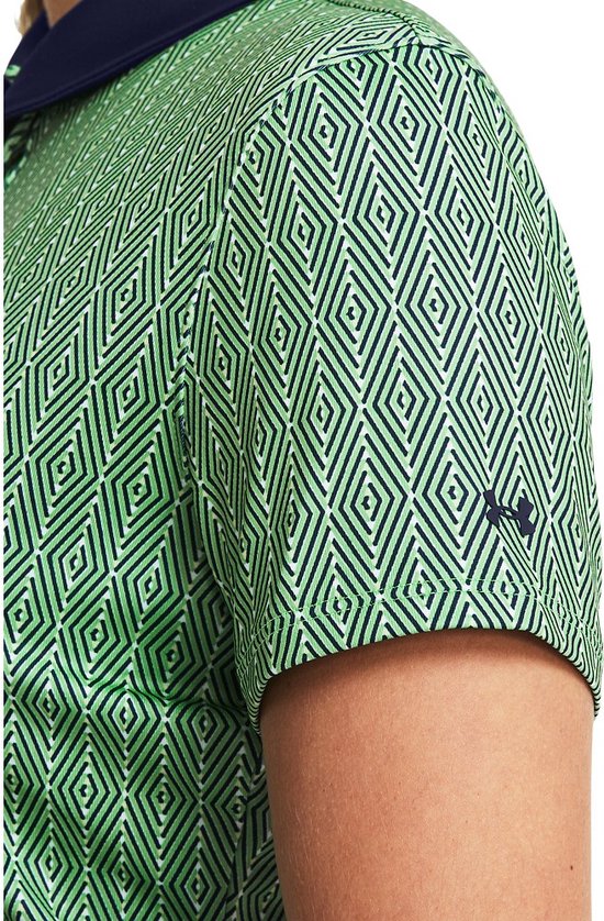 Dames Golfpolo Under Armour Playoff Ace Polo-Matrix Green Navy van DAM — afbeelding 4