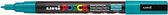 Krijtstift - Chalkmarker - Universele Marker - Uni Posca Marker - 31 smaragd groen - PC-3M - 0,9mm - 1,3mm - 1 stuk