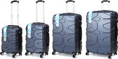 A To Z Traveller CompaTrav - Set de valises 4 pièces - Bleu Marine - Serrure TSA
