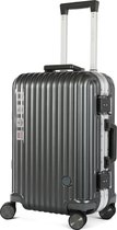 A To Z Traveller Aliframe - Handbagage 54cm - Luxe Aluminium - 36L - Donker grijs - TSA Slot