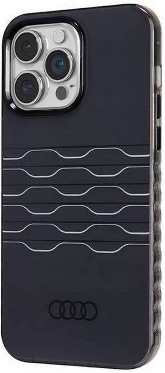 Audi IML Grille Pattern Back Case (MagSafe Compatible) - Geschikt voor Apple iPhone 14 Pro Max (6.7