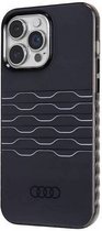 Audi IML Grille Pattern Back Case (MagSafe Compatible) - Geschikt voor Apple iPhone 14 Pro Max (6.7") - Zwart