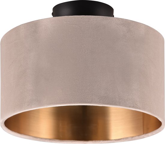 LED Plafondlamp - Plafondverlichting - Torna Julina - E14 Fitting - 2-lichts - Rond - Beige - Textiel
