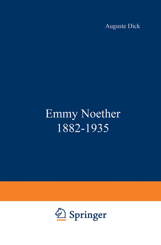 Emmy Noether 1882–1935 - cover