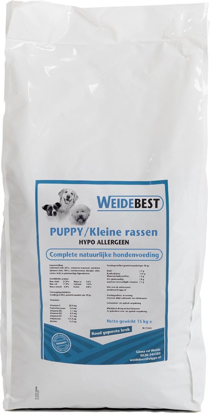 Foto: Weidebest hondenbrok geperst hypoallergeen puppy kleine rassen