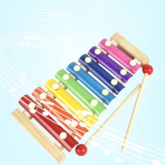 EverEarth Xylofoon EE32602 – Houten Muziekspeelgoed, Kleurrijk, Voor Kinderen Vanaf 18 Maanden, FSC-gecertificeerd