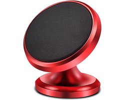 Magnetische Houder Voor Telefoons In De Auto - Carmount Magnetic Telefoonhouder - Telefoonhouder Auto - Dashboard Autohouder - Universele Car Mount - Plakstrip - Magneet - Rood