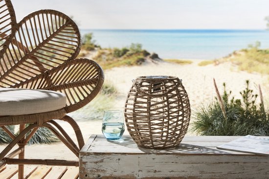 Luxform - Lampe de table solaire - Tortoli - LED - Lanterne suspendue avec anse