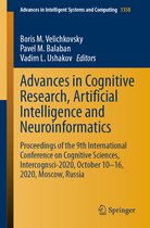 Advances in Cognitive Research Artificial Intelligence and Neuroinformatics