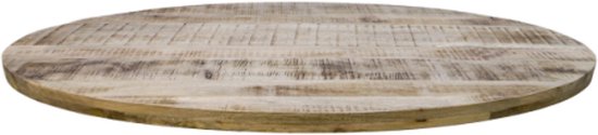 Ovaal tafelblad Portland - 220x110x5 - Naturel - Mangohout