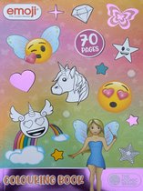 Emoji eenhoorn en magie, Kleurboek, 70 pages, mega colour fun, colouring book