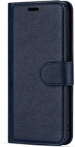 Hoesje geschikt voor Samsung Galaxy A35 5G hoesje/book case met pasjeshouder hoge kwaliteit kleur Donkerblauw