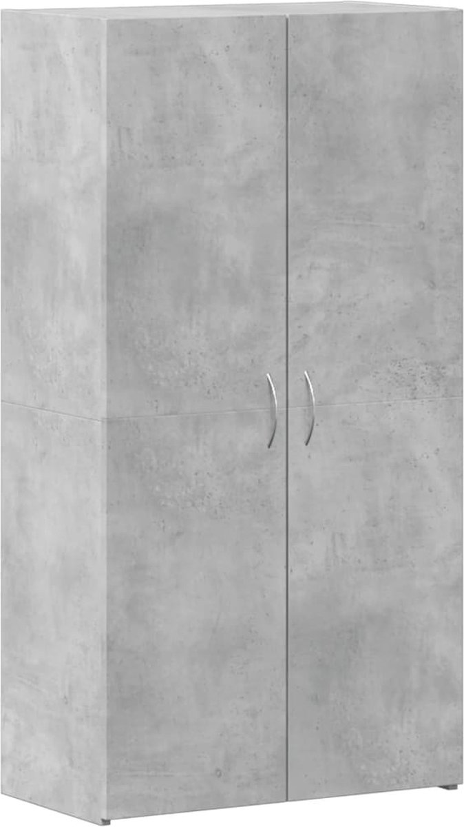 vidaXL Archiefkast - 60x32x115 - cm - bewerkt - hout - betongrijs