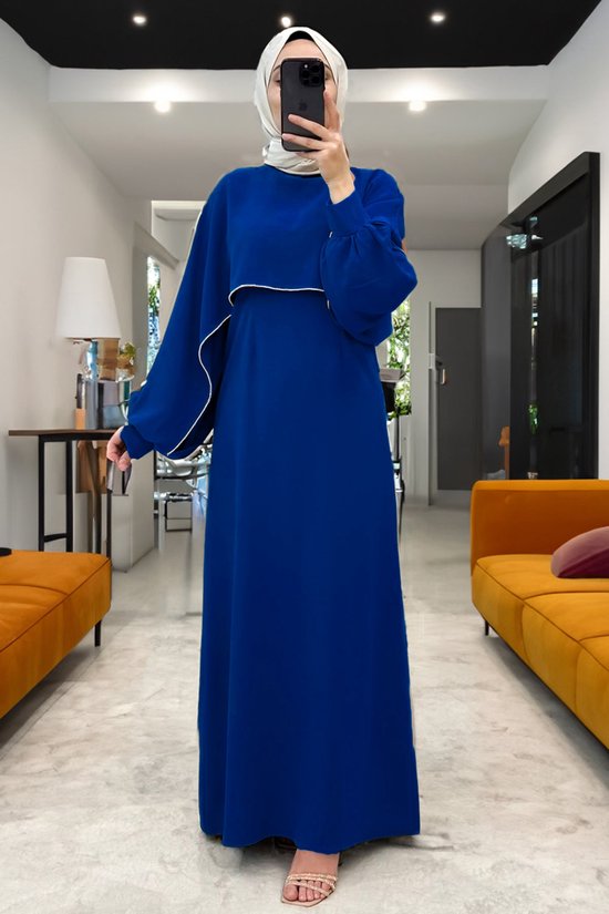 MODABOUT Lange jurk Abaya hijabjurk dames - NELB0007D2024SKS