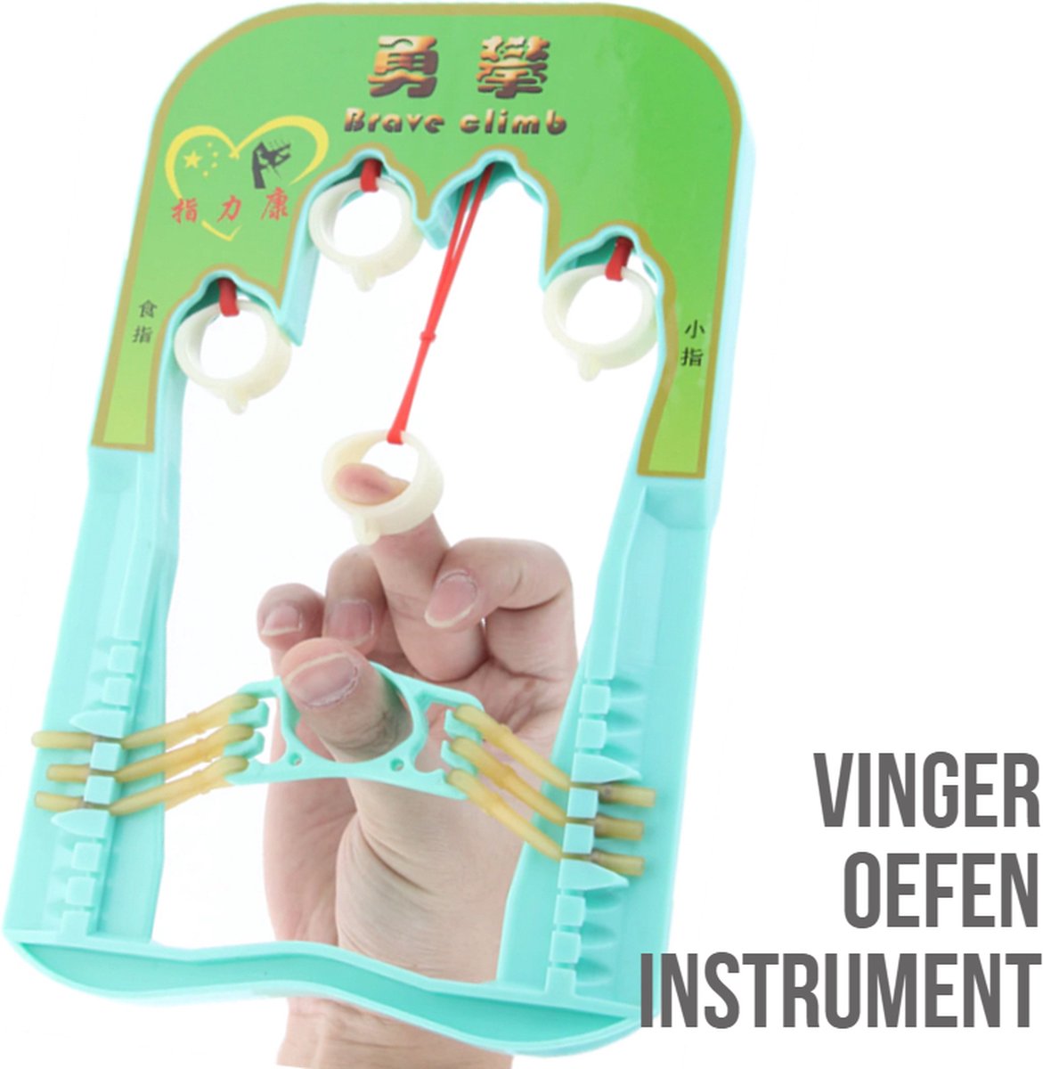 Goedkoopste Allernieuwste Vingertrainer - Vingerkracht Oefenhulp - Carpaal Tunnel Syndroom Artritis Reuma - Vinger Trainer Oefen Instrument