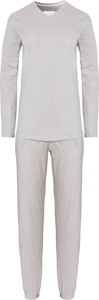 By Louise Dames Pyjama Set Lang Grijs