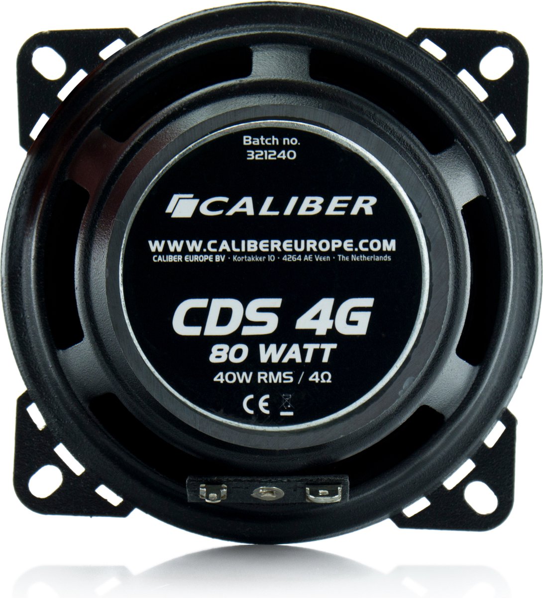 Caliber Auto Speakers - 10 cm autospeaker - 30 Mm Mylar Dome Tweeters - 160 Watt Totaal Vermogen - 2 Weg-Coaxiaal Luidsprekers - inclusief Grill (CDS4G) – foto 4
