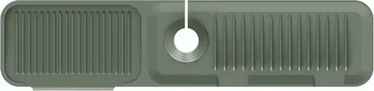 Waterval XL Siliconen Mat voor Keukenkraan – Anti lek tray Keuken Badkamer - Wastafel Splash Bescherming - Groen 61CM