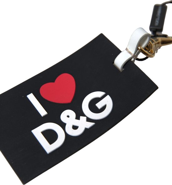 DG Logo Zwart Messing Sleutelhanger