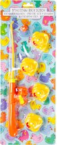 Hengelspel/eendjes vangen - oranje - kermis spel - voor kinderen - bad eendjes - bad speelgoed