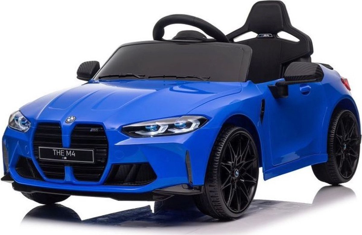 BMW M4 Kinderauto Blauw 12V