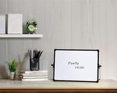 droog uitwisbaar en magnetisch - Magnetische whiteboard voor thuis of op kantoor. 35 x 25cm