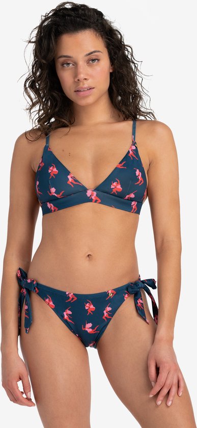 A-dam Flora - Bikini broek - Zwemkleding - Gemaakt van Gerecyclede Flessen - Vegan - Dames - Vrouwen - Donkerblauw - M