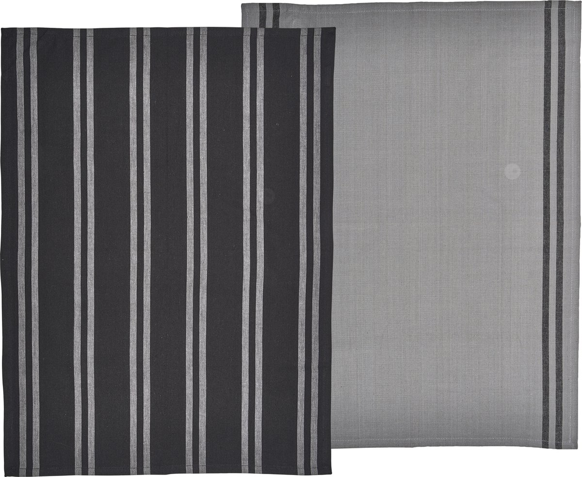 Södahl Soft Theedoek 70 x 50 cm 2 stuks Black