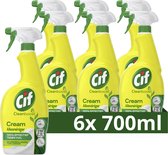 Bol.com Cif CleanBoost Allesreiniger Spray - Cream - 1 schoonmaakspray voor 101 oppervlakken - 6 x 700 ml aanbieding