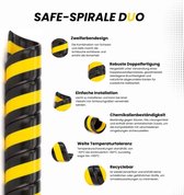 Spirale DUO kabelbescherming slangbeschermspiraal Ø 16 mm, kabelspiraal, zwart-geel, 10 m lang