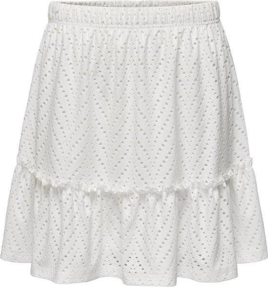 Jacqueline de Yong Rok Jdycarla Cathinka Frill Skirt Jrs 15254681 Cloud Dancer Dames Maat - XS