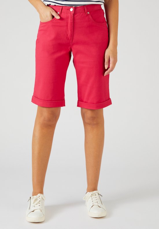 Damart - Bermuda modèle 5 poches, coton stretch - Femme - Rose - 40