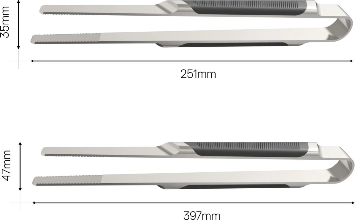 Everdure Premium Large Tongs - Silver
