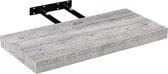 STILISTA Wandplank Zwevend - Wand Plank - Trendy Design - MDF - 90 x 23,5 x 3,8 cm - Wit Hout Rustiek