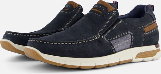 Outfielder Instappers blauw Nubuck - Maat 45