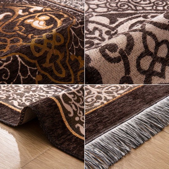 Tapis de prière Livano - Tapis de prière Islam - Tapis Ramadan - Tapis - Inshallah - Eid Mubarak - Café