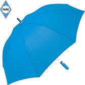 Fare Paraplu - Ø112 cm - Stormparaplu - Automatisch openend - Fibertec - Winddicht - Whiteline - Polyester - Cyan